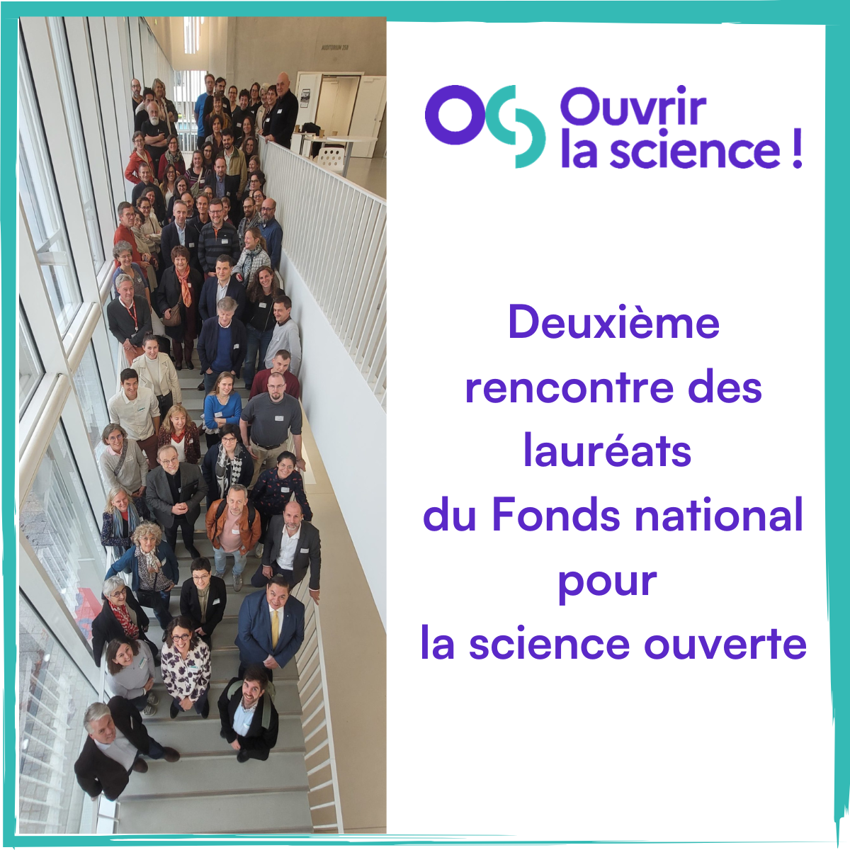 Photo de la rencontre des lauréats du FNSO